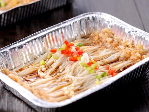 凌河锡纸烤金针菇
